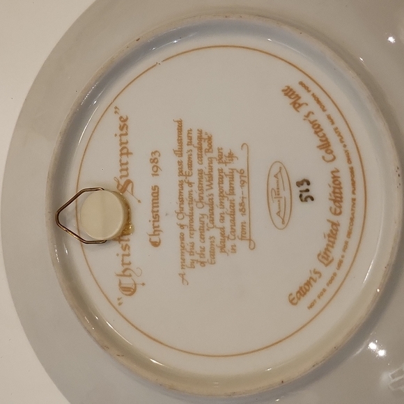 Vintage Eaton's Limited Edition Collectors Plate - Picture 3 of 4